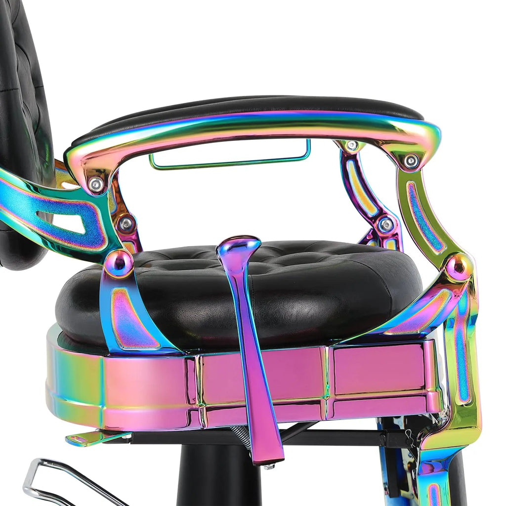 #5350 Prestige Laser Frame Retro Hydraulic Recline Barber Chair Artist hand