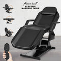 #2025 Facial Bed for Esthetician Massage Table Beauty Bed Medical Aesthetic Tattoo Chair with 3 Motor Electrical Adjustments,Black