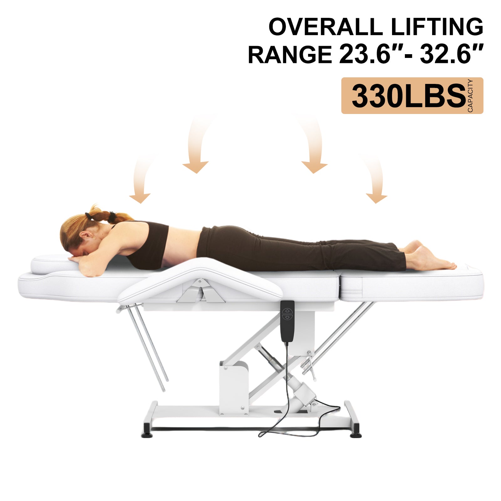 #9202 Massage Table Electric Height Adjustable Massage Bed Massage Bed Facial Bed Lash Bed for Eyelash Extensions Salon Chair