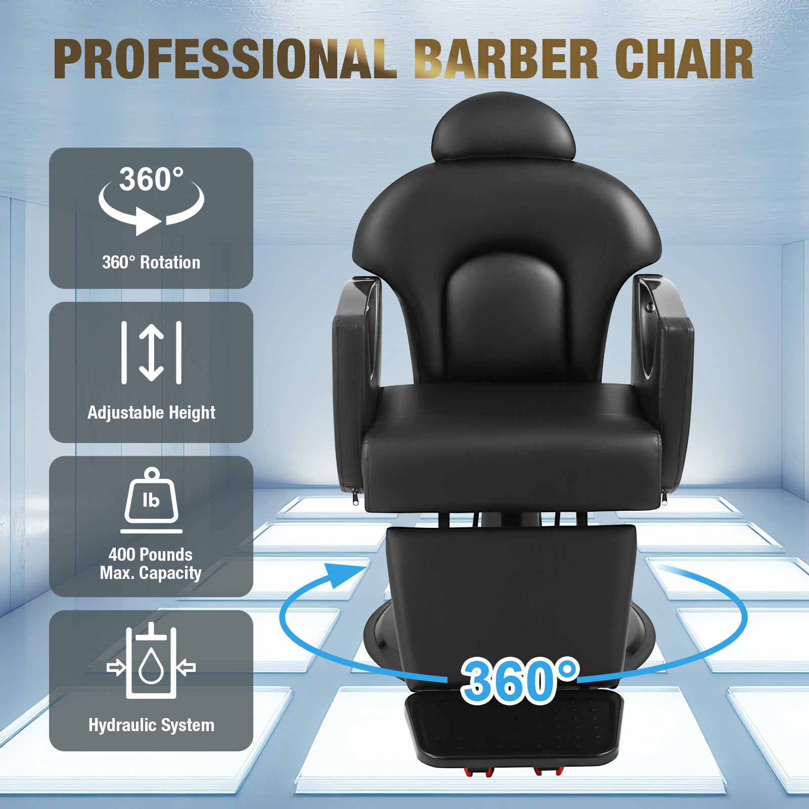 #09300 All Purpose Reclining Barber Chair