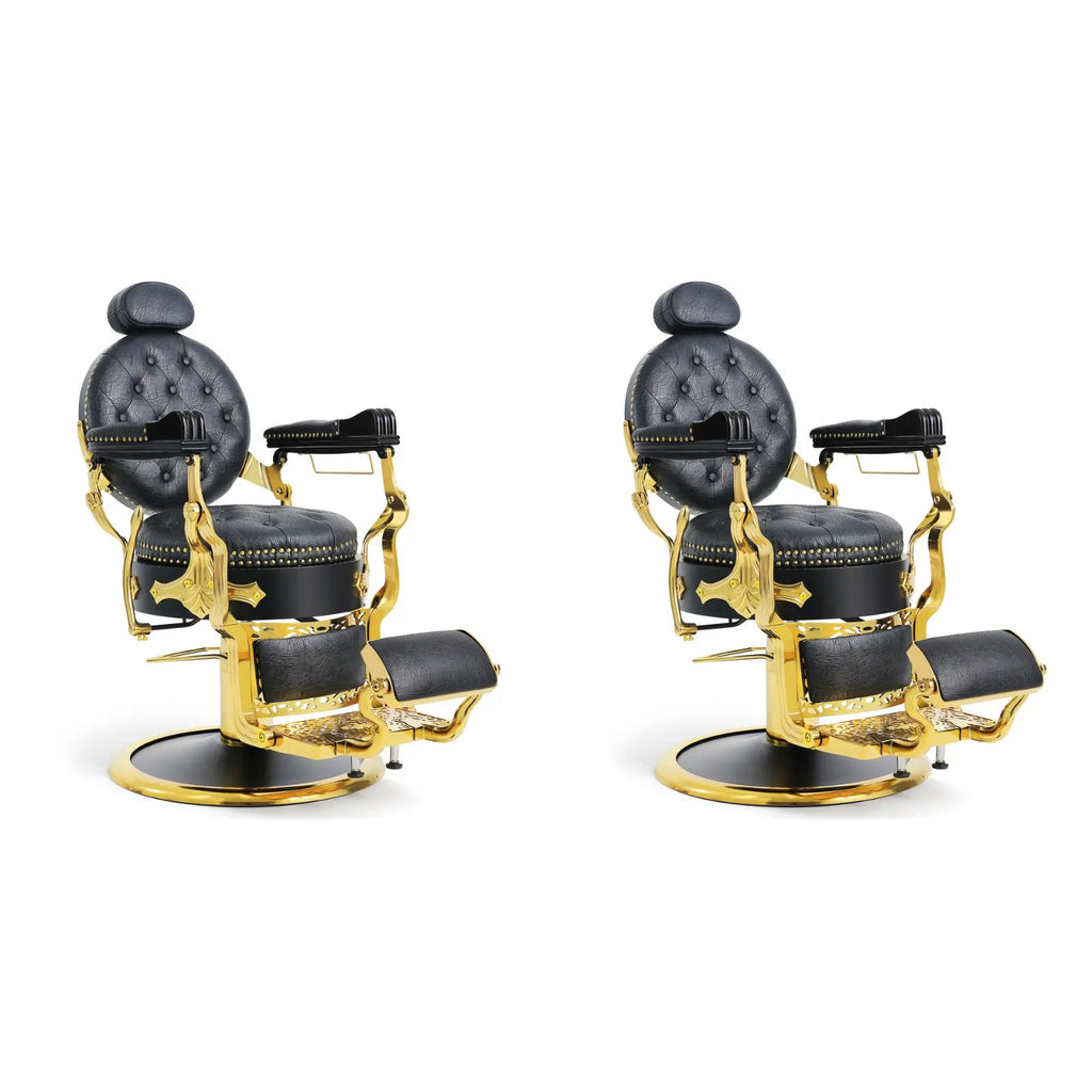 #5060 Royal Prestige Gold Barber Chair
