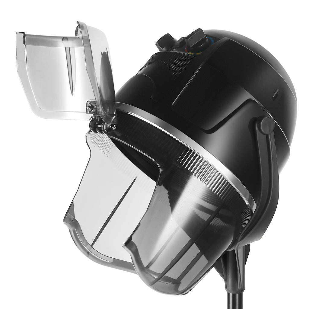#4003 Professional Hooded Hair Dryer for Women, Height Adjustable Floor Stand Up Hair Dryer with Wheels and Timer, Sit Under Hooded Dryer for Home Beauty Spa Salon Equipment