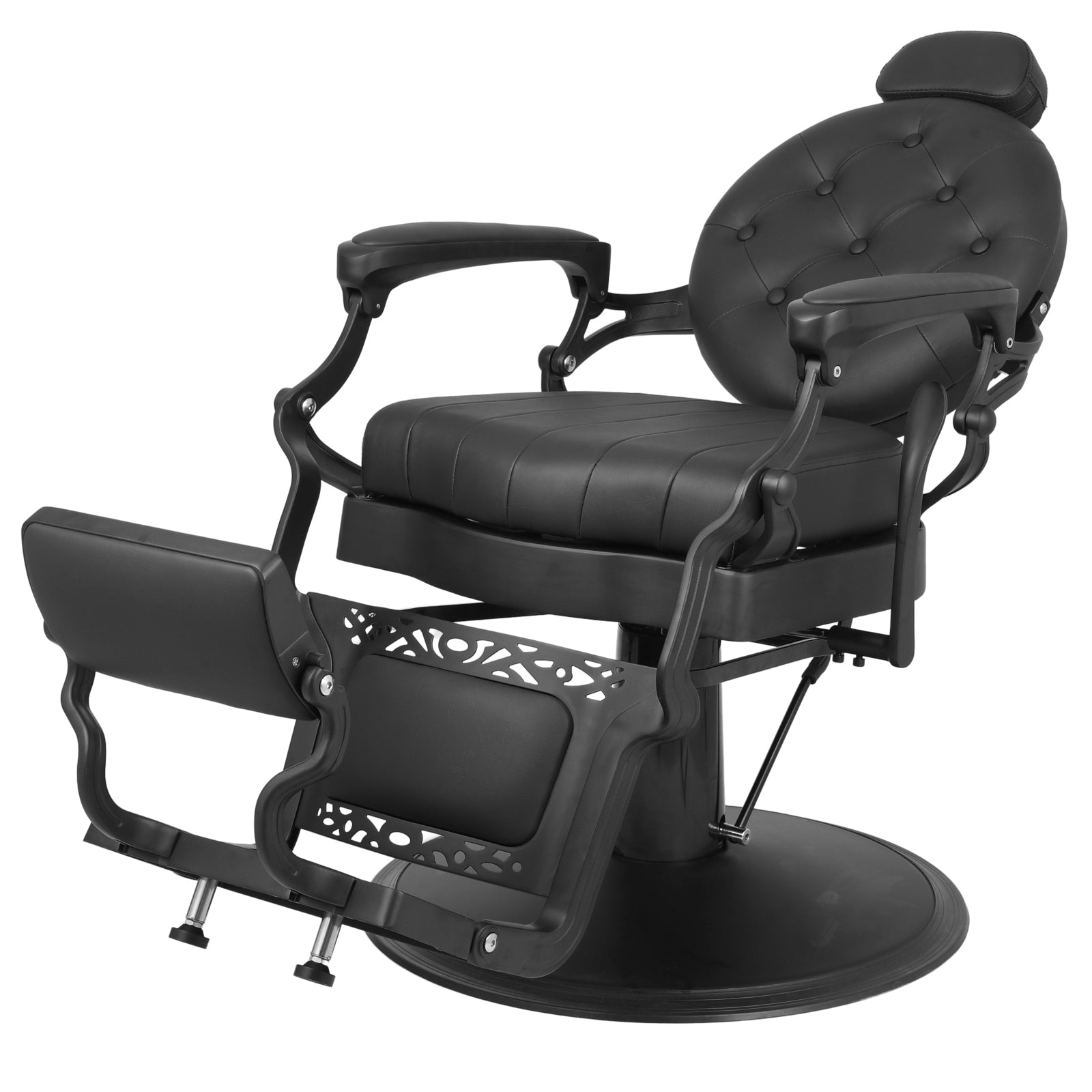 #5064 Retro Barber Chair Heavy Duty Barber Chairs Vintage Salon Chair Hydraulic Recline Chair Square Cushioning Beauty Spa Styling Equipment