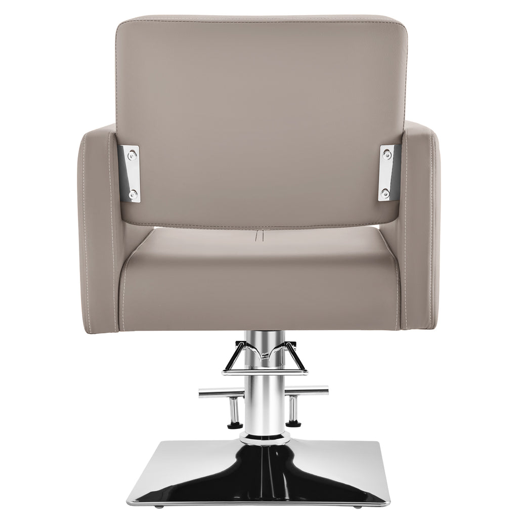 #5737 Gray Salon Chair for Hair Stylist with Back Cover, Hydraulic Hair Chair 360 Swivel Barber Chair, Beauty Salon Equipment for Hair Stylist Women, Max Load Weight 330 Lbs