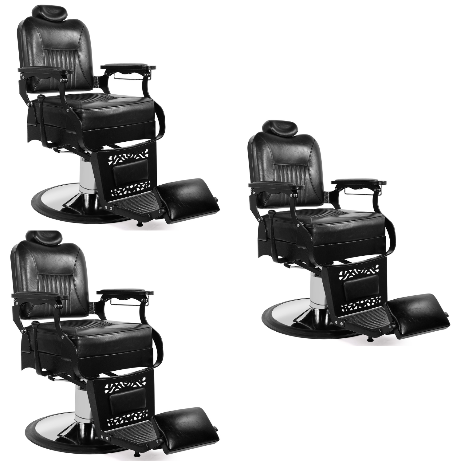 #5046 Vintage Heavy Duty Hydraulic Reclining Barber Chair