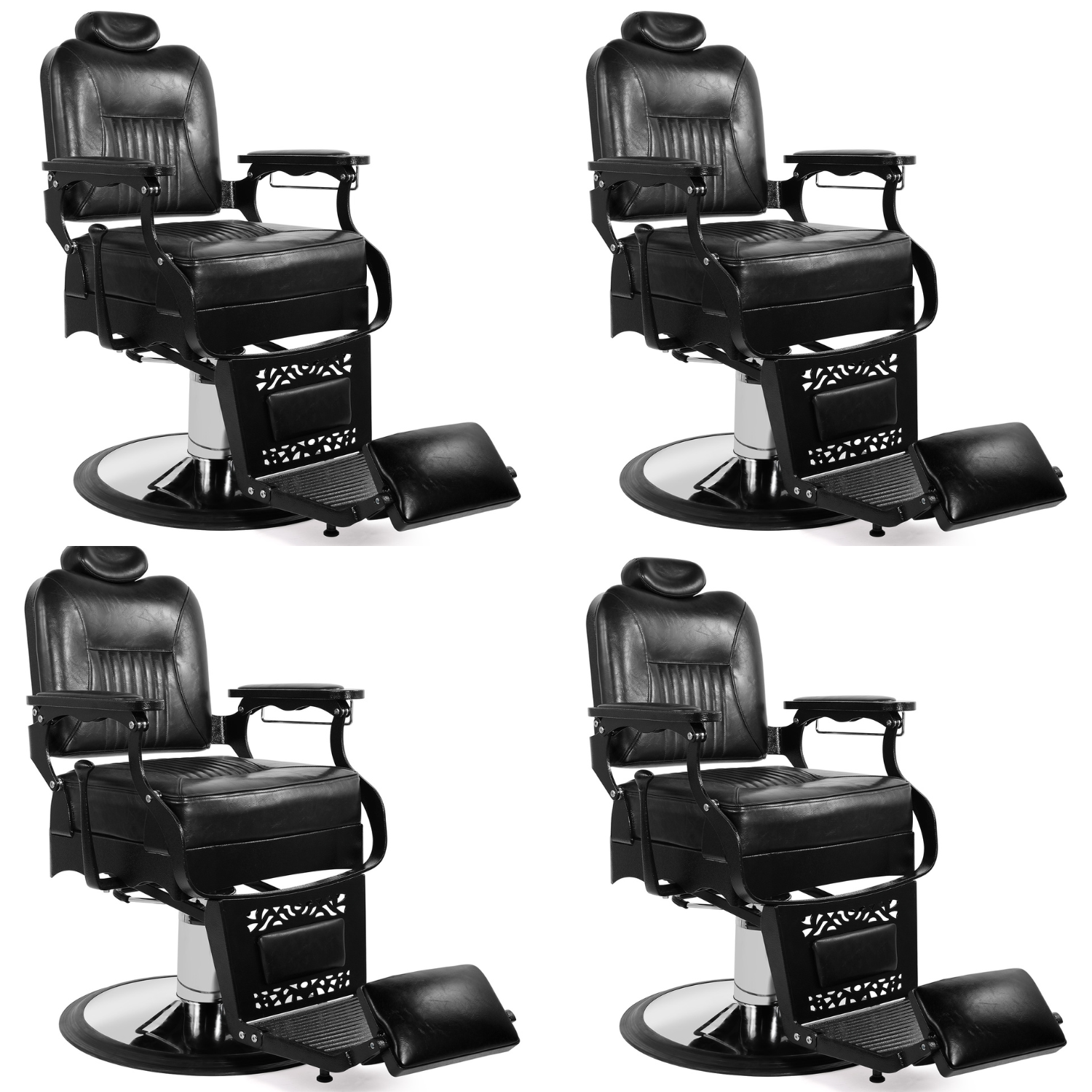 #5046 Vintage Heavy Duty Hydraulic Reclining Barber Chair