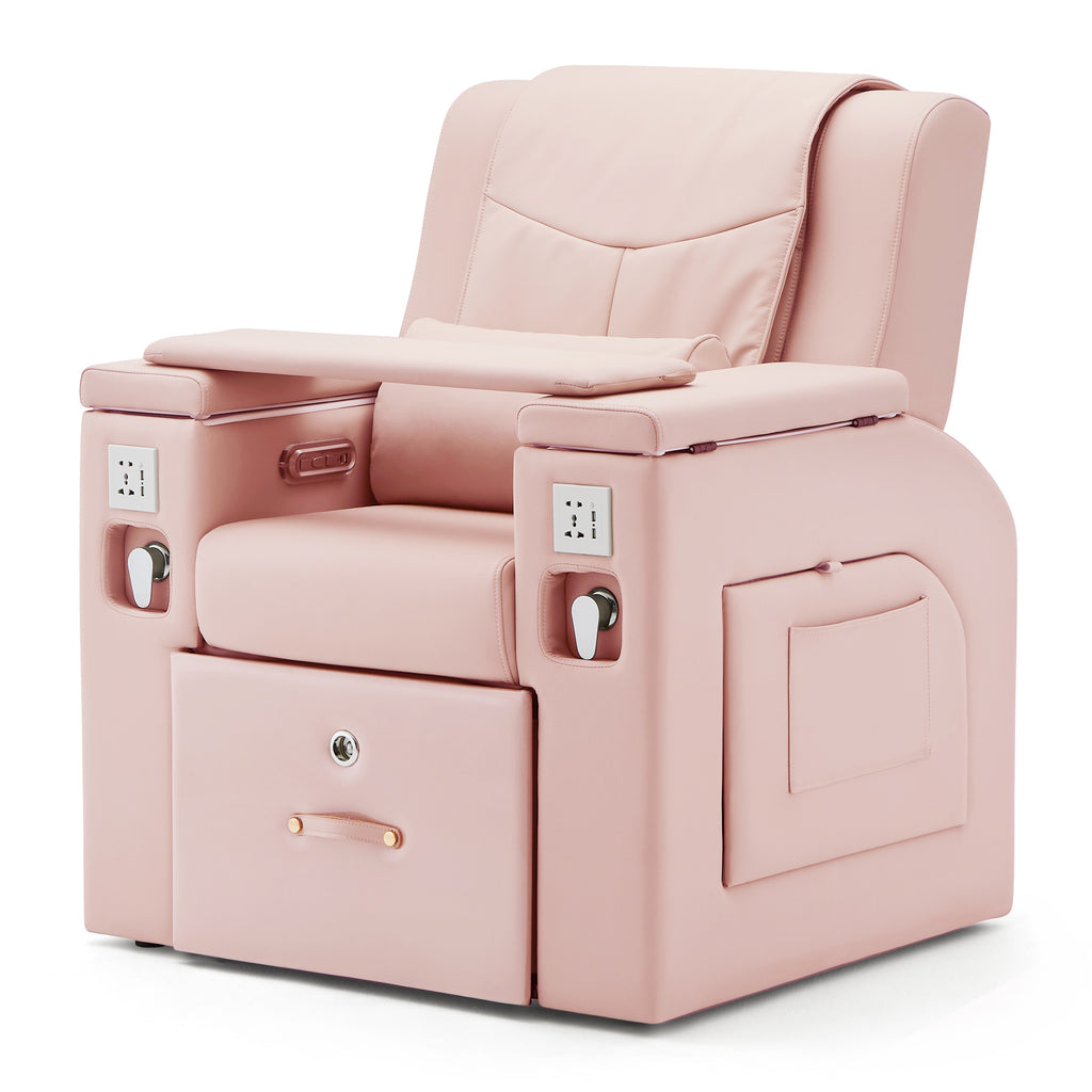 #1481 Artist hand Pedicure Spa Chair, Massage Chair, with Smart Foot Bathtub, Hand Wash, Salon Chairs for Manicure, Foot Bath