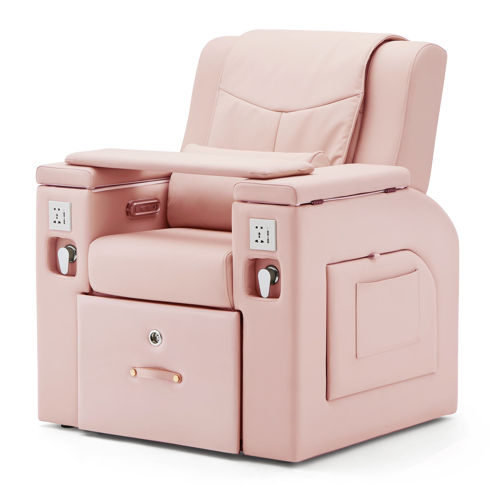 #1481 Artist hand Pedicure Spa Chair, Massage Chair, with Smart Foot Bathtub, Hand Wash, Salon Chairs for Manicure, Foot Bath