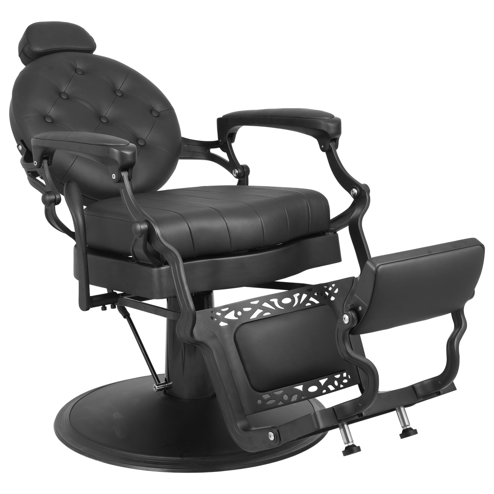 #5064 Retro Barber Chair Heavy Duty Barber Chairs Vintage Salon Chair Hydraulic Recline Chair Square Cushioning Beauty Spa Styling Equipment