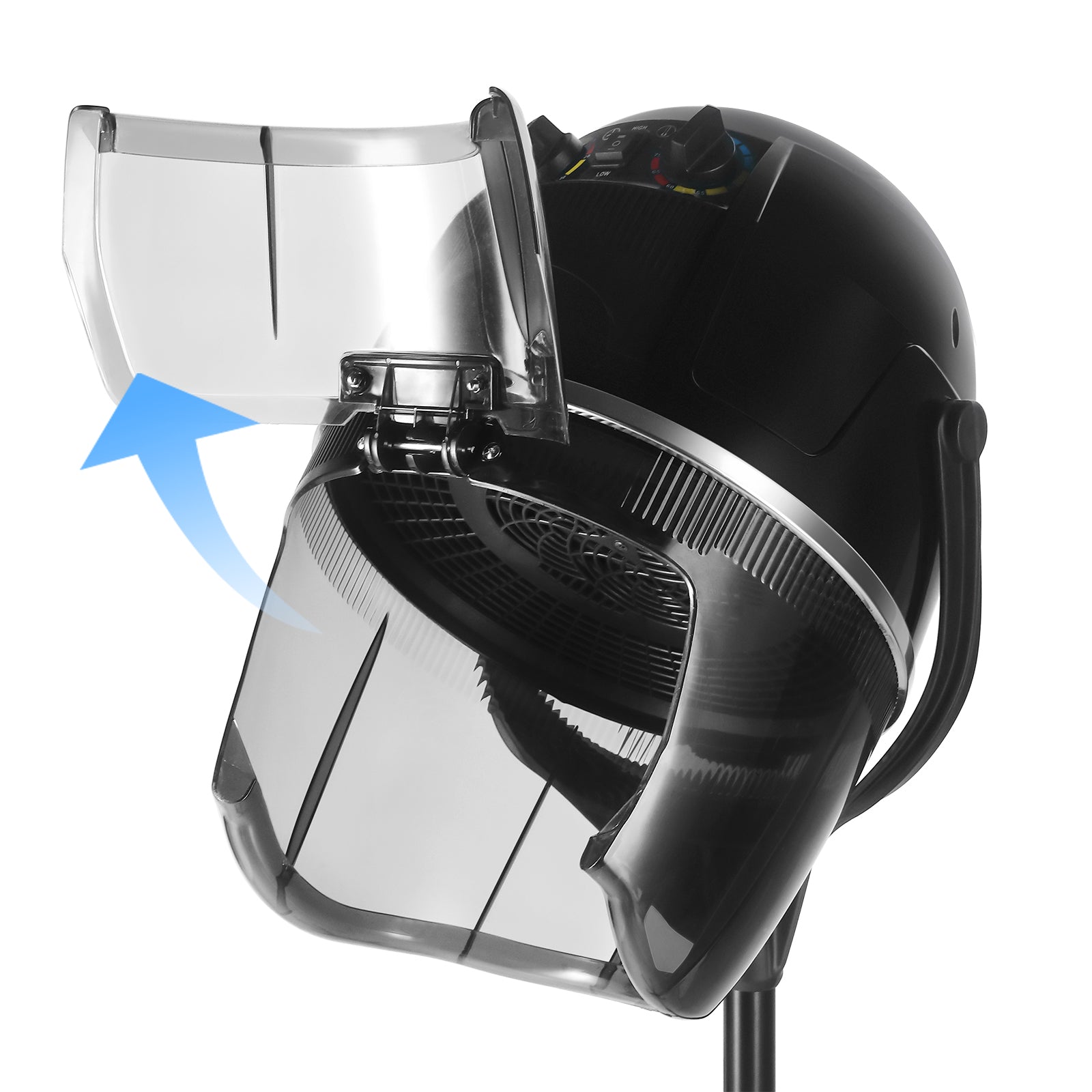 #4003 Professional Hooded Hair Dryer for Women, Height Adjustable Floor Stand Up Hair Dryer with Wheels and Timer, Sit Under Hooded Dryer for Home Beauty Spa Salon Equipment