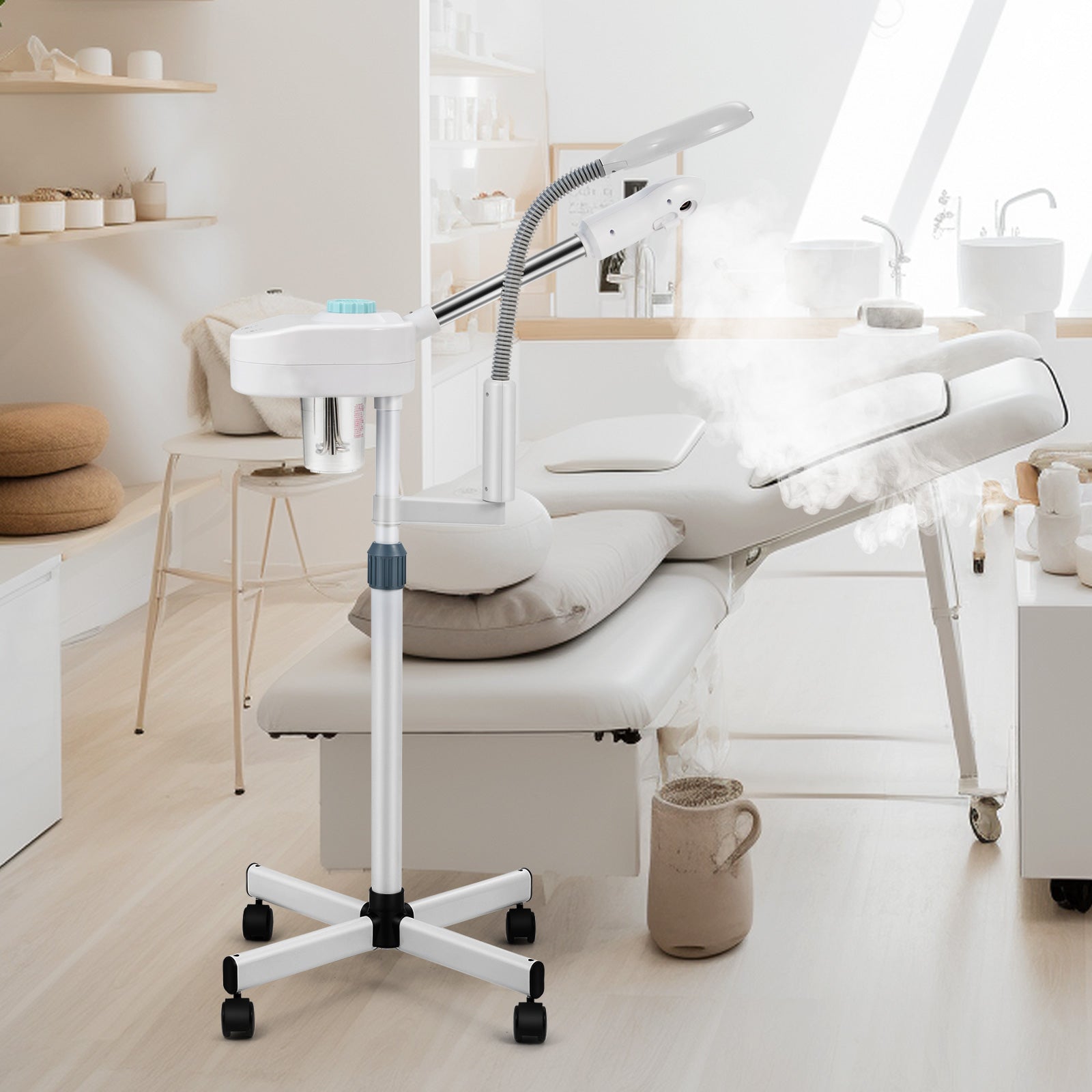 #4007 2 in1 Facial Steamer LED Magnifying Lamp Hot Ozone Beauty Salon Face Equipment Artisthand