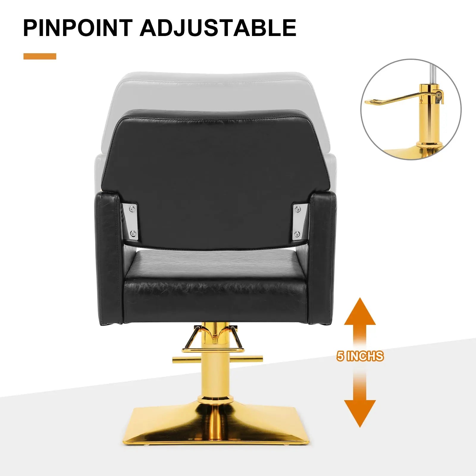 #5048 Prestige Gold Salon Styling Chair Artist hand