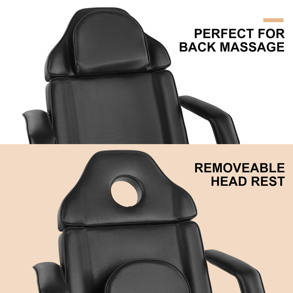 #2019 Massage Table Facial Bed Eyelash Extension Massage Bed with Tray, Split Footrests