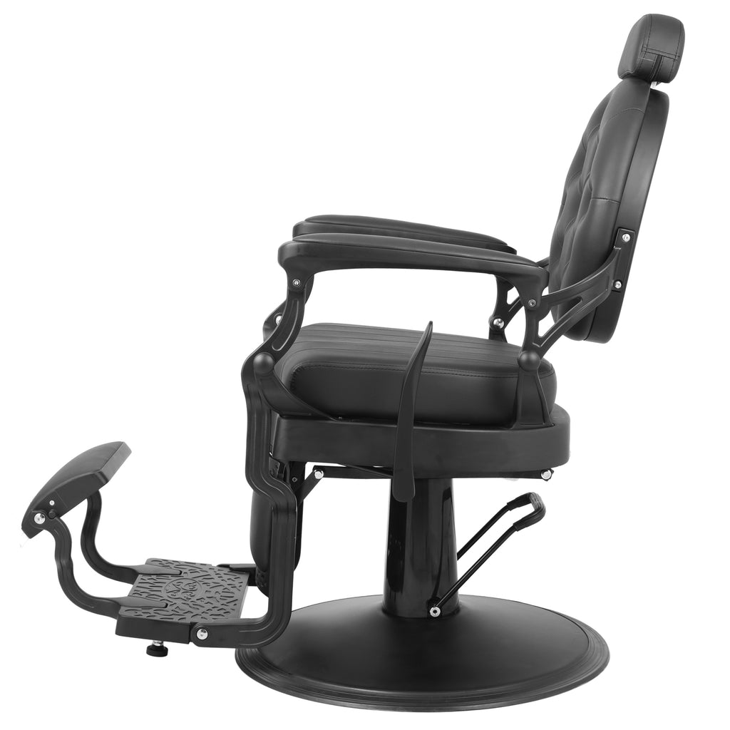 #5064 Retro Barber Chair Heavy Duty Barber Chairs Vintage Salon Chair Hydraulic Recline Chair Square Cushioning Beauty Spa Styling Equipment