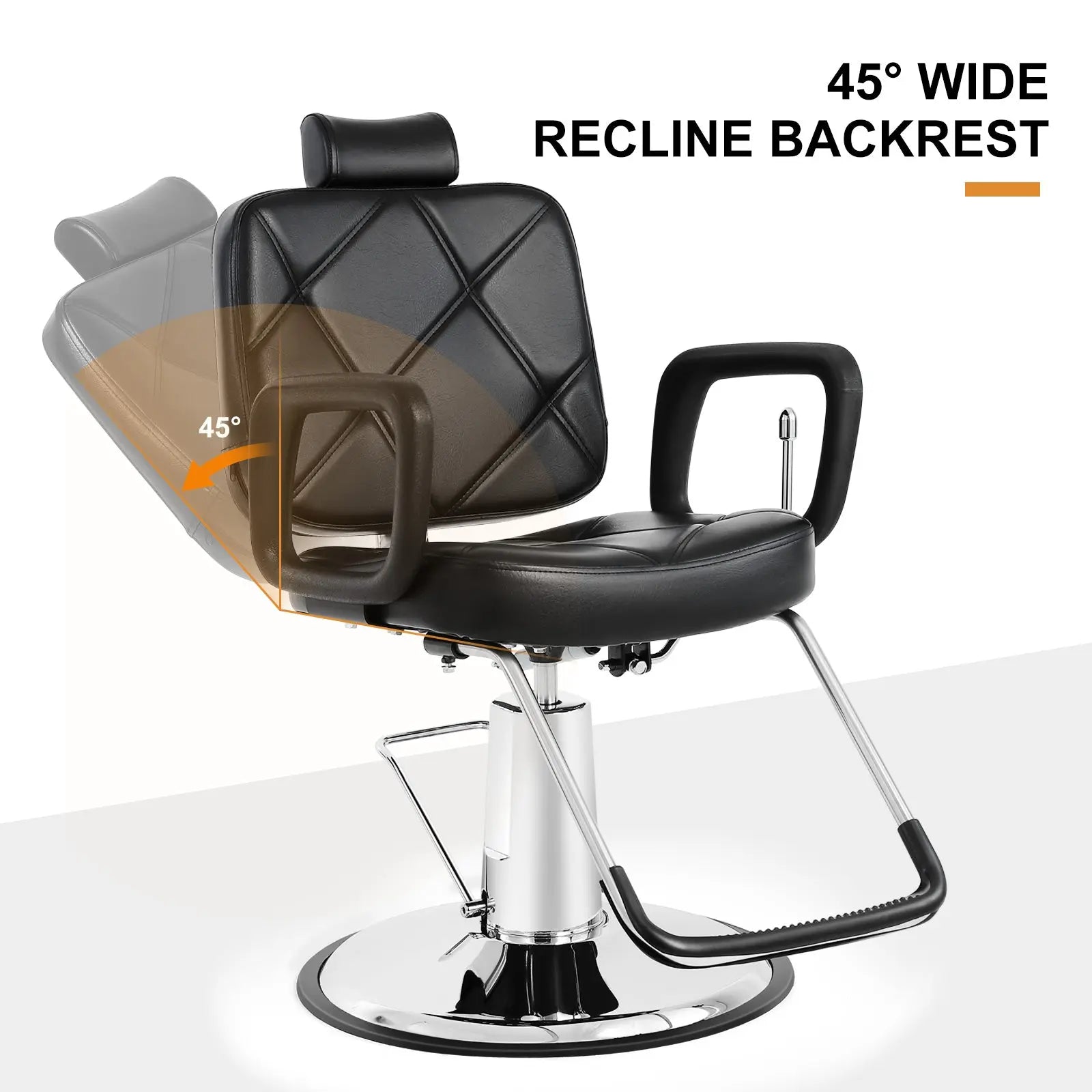 #5003 Hydraulic Recline All purpose Barber Chair Left Handed Artist hand