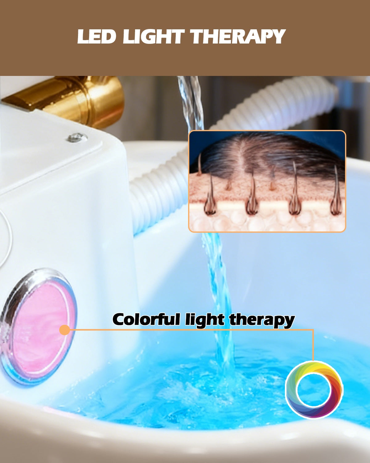 #2083 Head Spa Bed, Hair Washing, Shampoo Massage Bed with Water Cycle Salon Equipment for Beauty Head Spa, Constant Temperature System