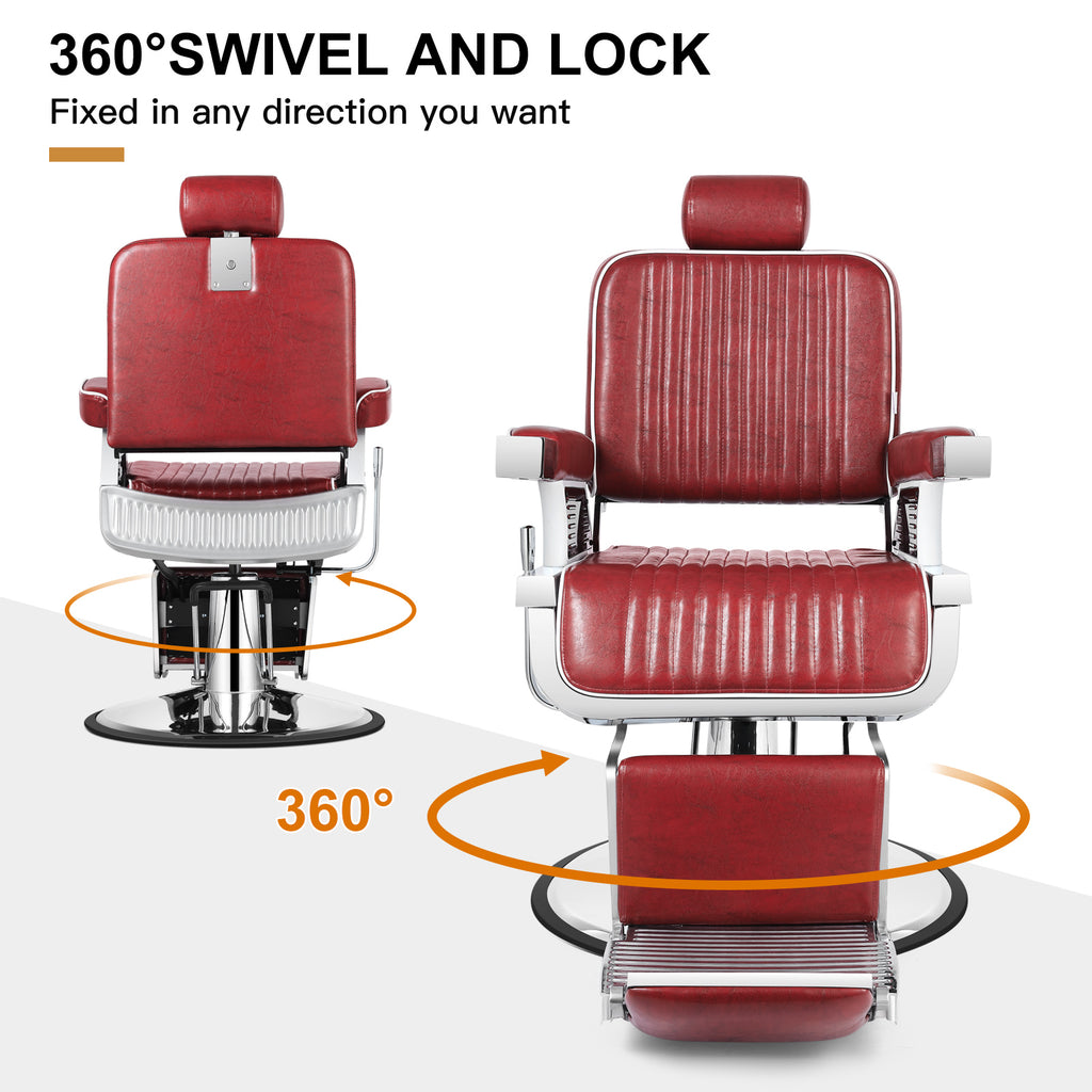 #5127 Heavy Duty Recline Hydraulic Barber Chair