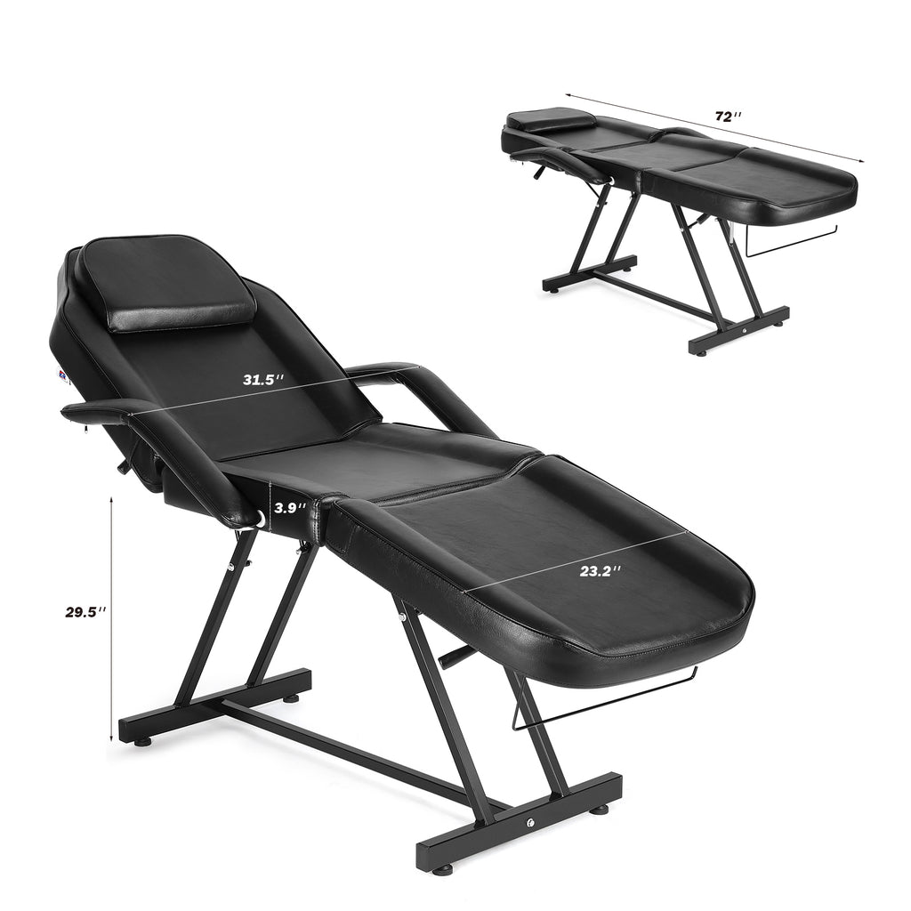 #201100  Massage Table Adjustable Massage Bed W/Free Barber Stool Spa Bed Salon Massage Equipment Barber Chair Salon Chair