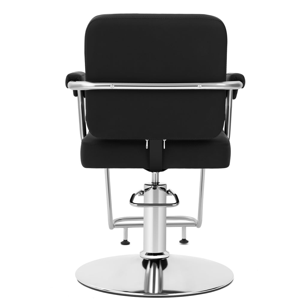 #5091 Black Salon Chair, Professional Hair Stylist Chair with Heavy Duty Hydraulic Pump, 360 Degree Swivel Styling Chair, Beauty Salon Equipment, Load Capacity 330 lbs