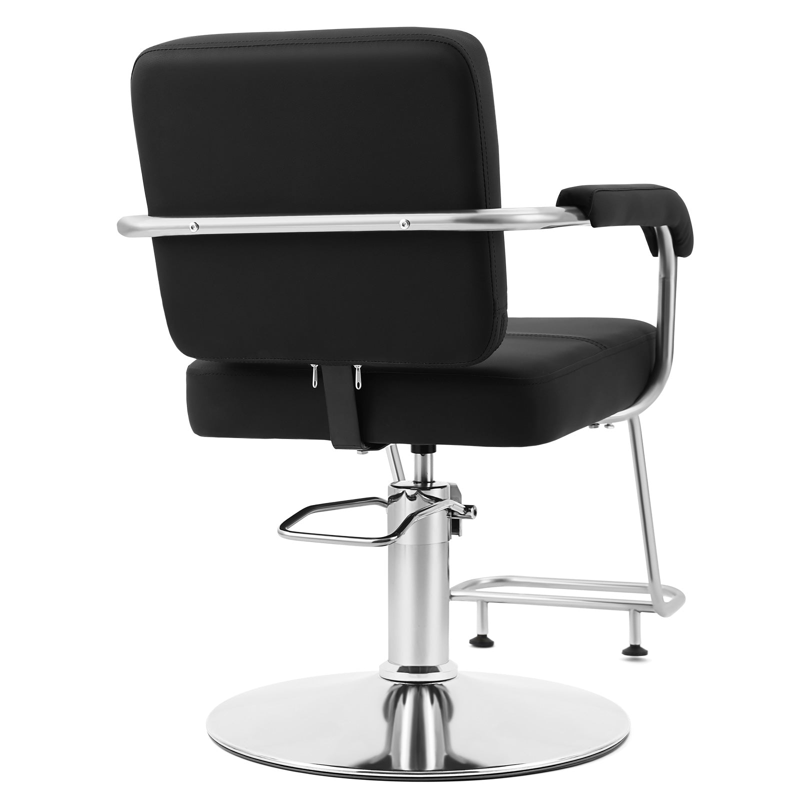 #5091 Black Salon Chair, Professional Hair Stylist Chair with Heavy Duty Hydraulic Pump, 360 Degree Swivel Styling Chair, Beauty Salon Equipment, Load Capacity 330 lbs