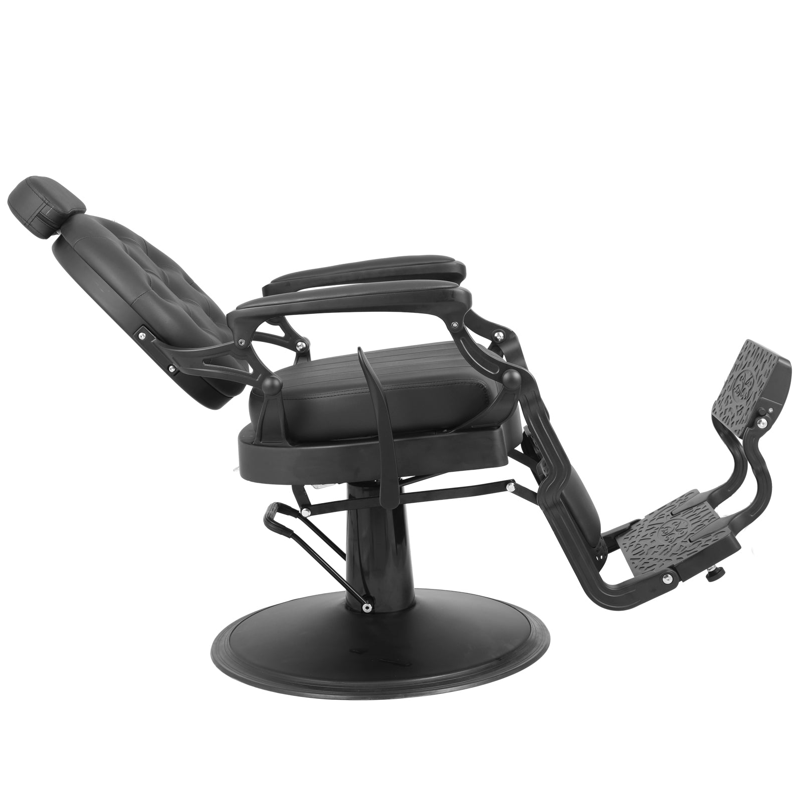 #5064 Retro Barber Chair Heavy Duty Barber Chairs Vintage Salon Chair Hydraulic Recline Chair Square Cushioning Beauty Spa Styling Equipment