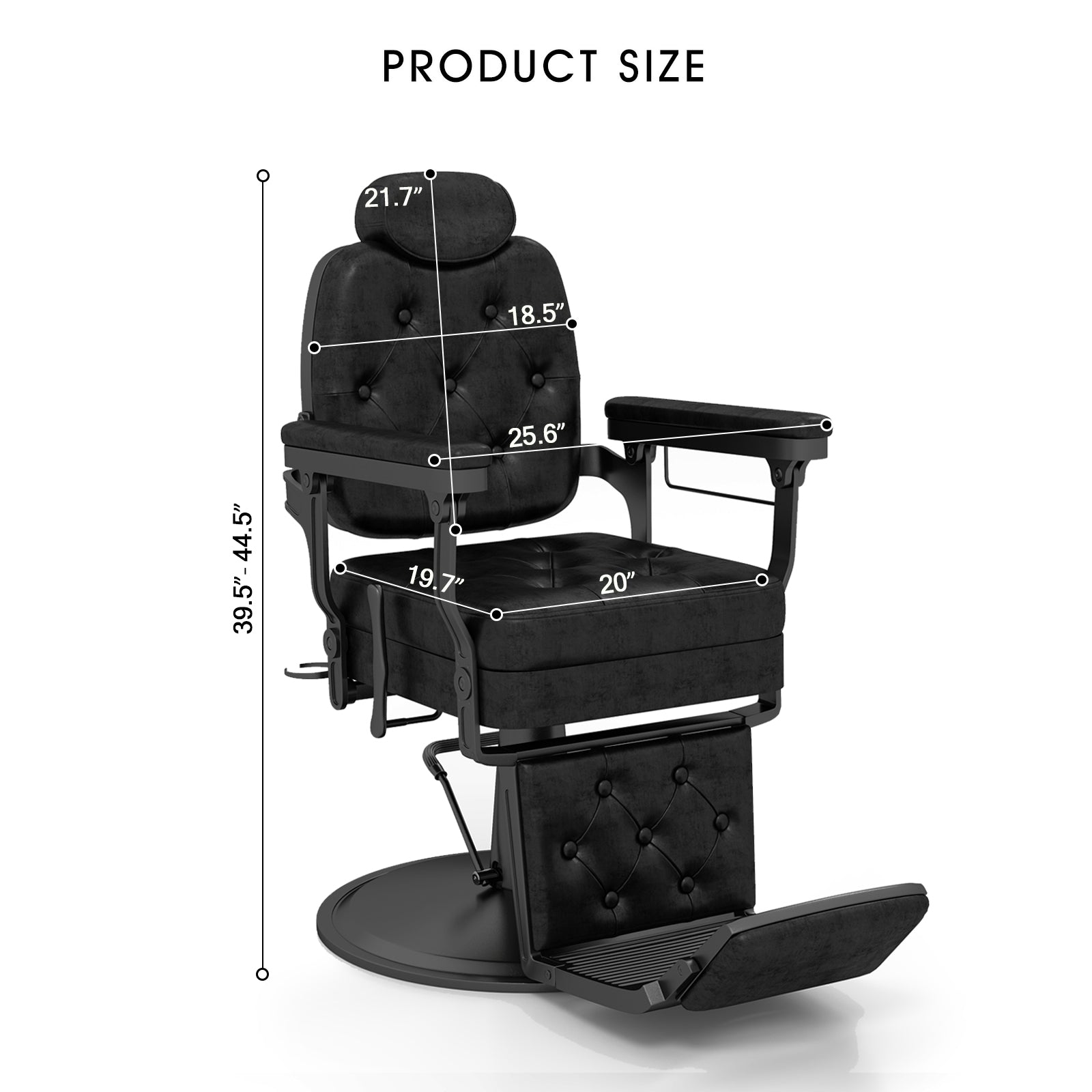#5076 Artist hand Barber Chair for Hair Stylist, All Purpose Hydraulic Recline Salon Chair, Heavy Duty Barber Chairs, Professional Barbershop Beauty Spa Equipment